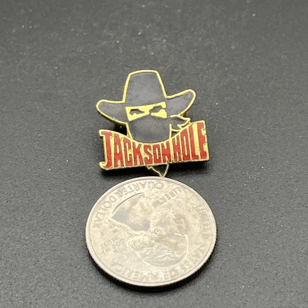 Jackson Hole Wyoming Bandit Mask United States Of‎ America Lapel Hat Pin